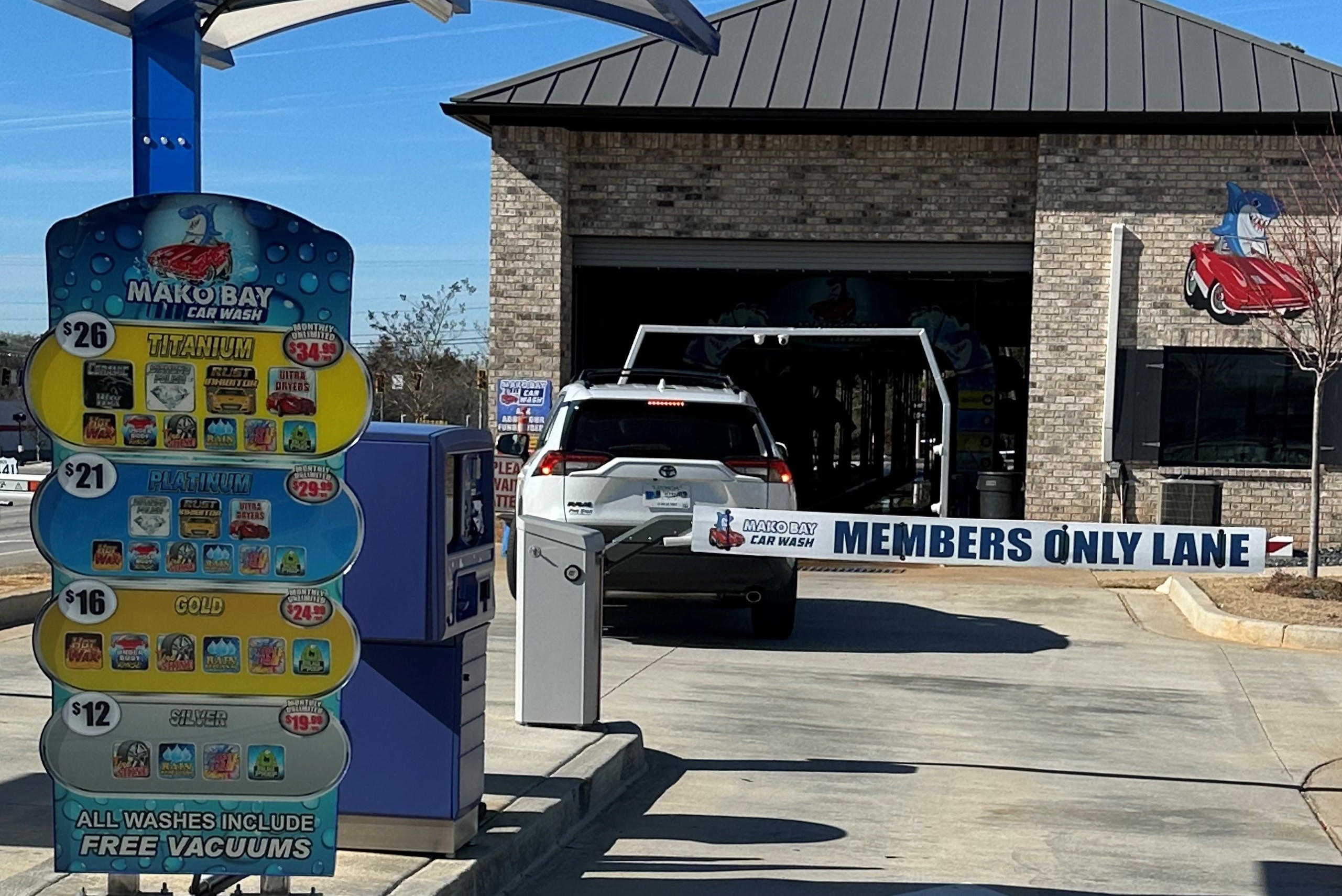 Car wash entrance Entrance Sign